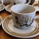 Coffee service sandstone "atelier d'art de lorraine" sarreguemines vintage