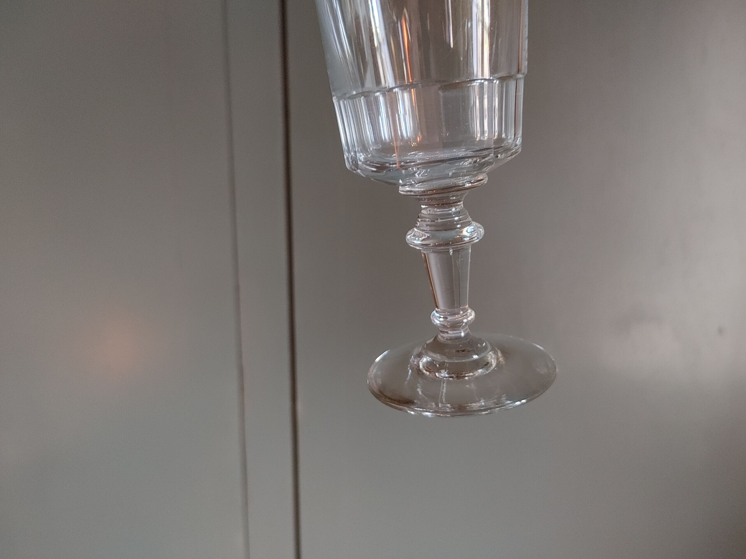 Set of 11 wine glasses Meisenthal XIXth