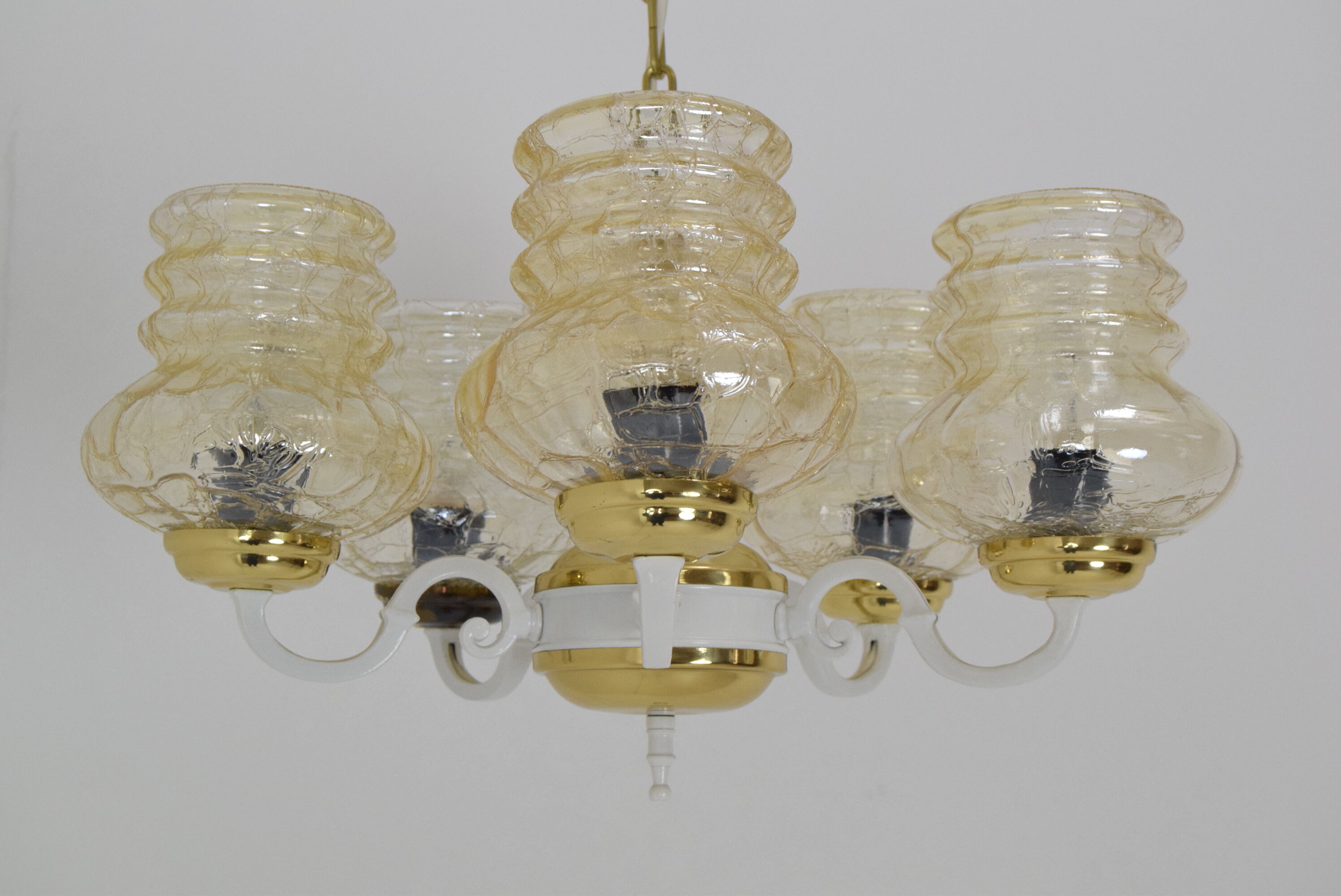Mid-century Chandelier,Czechoslovakia,1970's.
