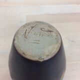 Signed 50s ceramic vase with drippings