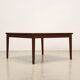 Table basse vintage plaquée en différentes essences de bois, Brésil