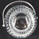 Baccarat Massena model, ice bucket, ice cubes, crystal, signed, excellent condition.
