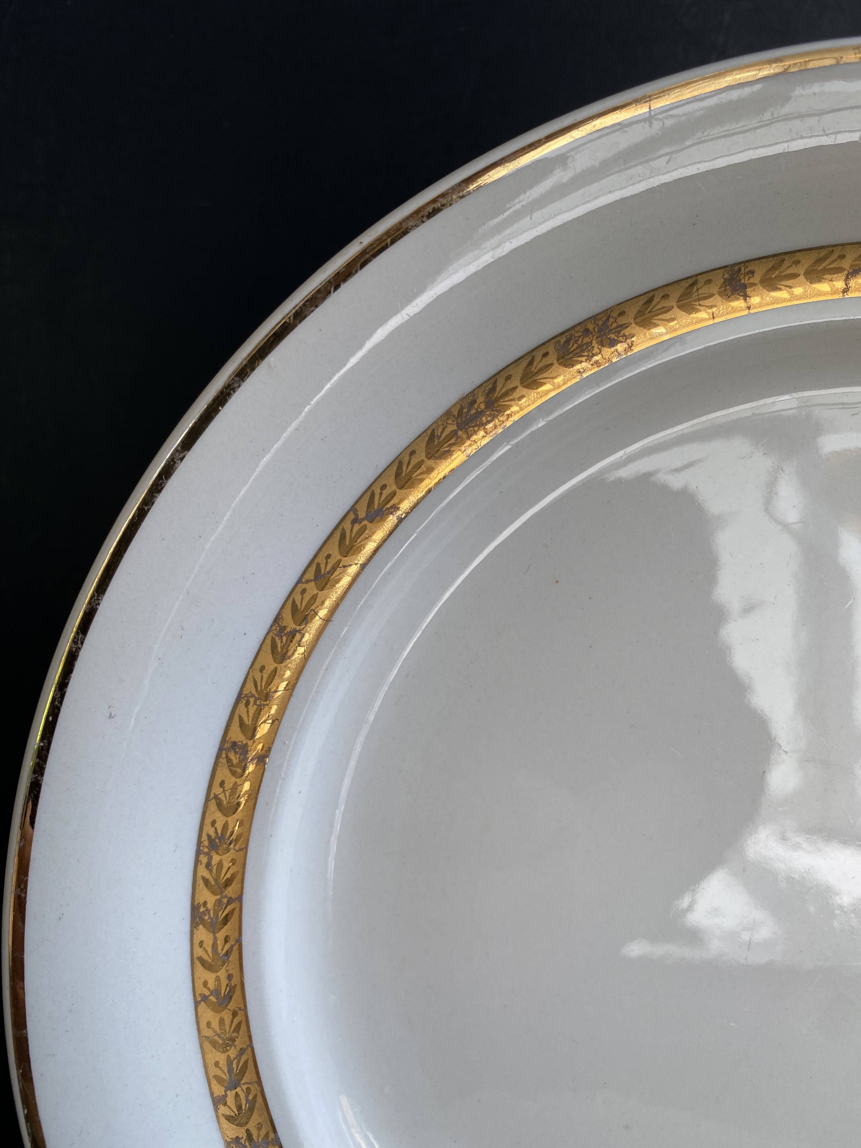 2 Vintage Plates Villeroy & Boch Mettlach - Economic Union France-Sarr