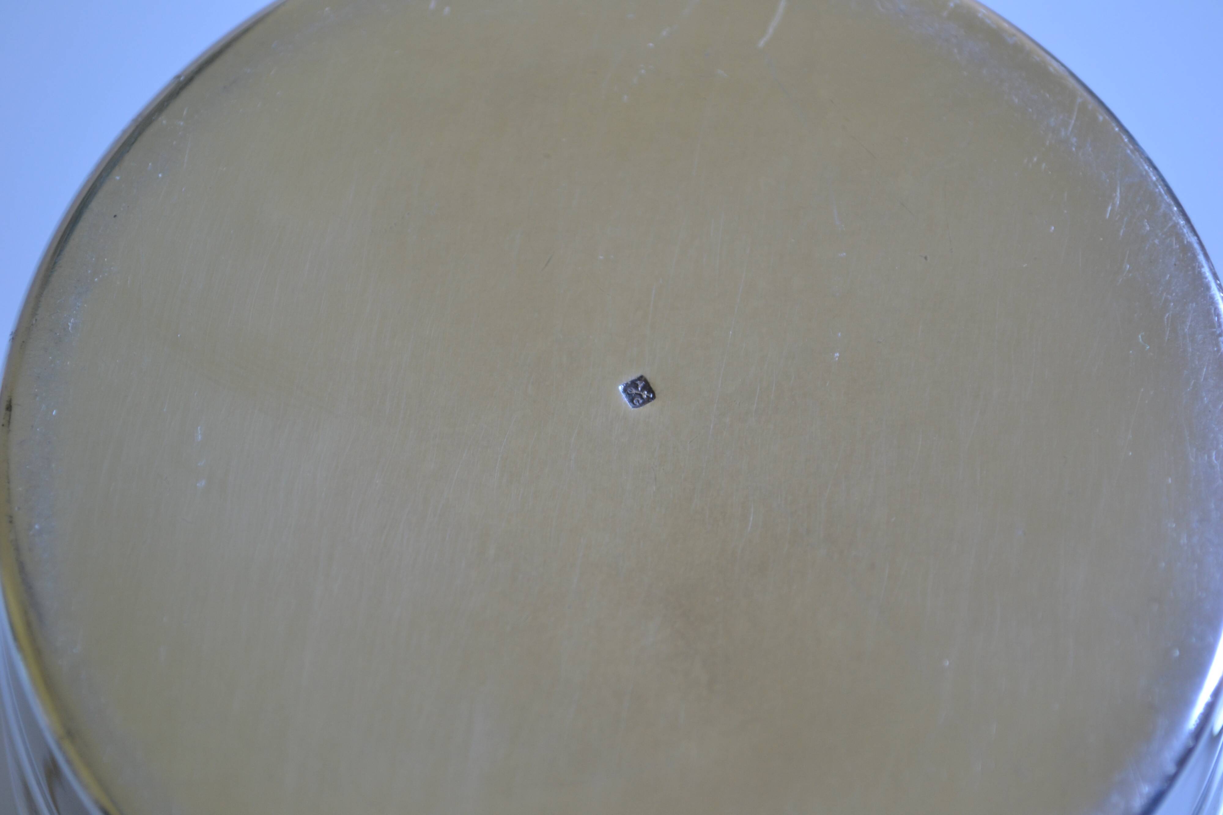 Vintage silver metal ice bucket