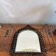 Wrought iron mirror with shutters 29x40cm