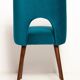 Chaise 'Shell' en Velours Vert Émeraude Milieu du Siècle, Europe, 1960s