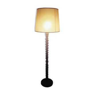 Wooden floor lamp