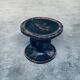 Handcrafted Low Stool in Carved Stained Wood, Africa, 1950s