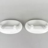 Paire de patères en céramique des années 1989, Tchécoslovaquie