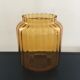 Scandinavian amber glass vase