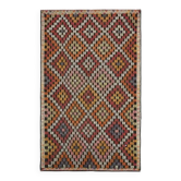Vintage Turkish Oushak Handmade Wool Cotton Brown Area Rug 180x291