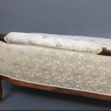 Louis XV meridian in walnut and silk