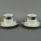 Vintage Limoges porcelain coffee service Atelier Descotte. Redrink . Barranger