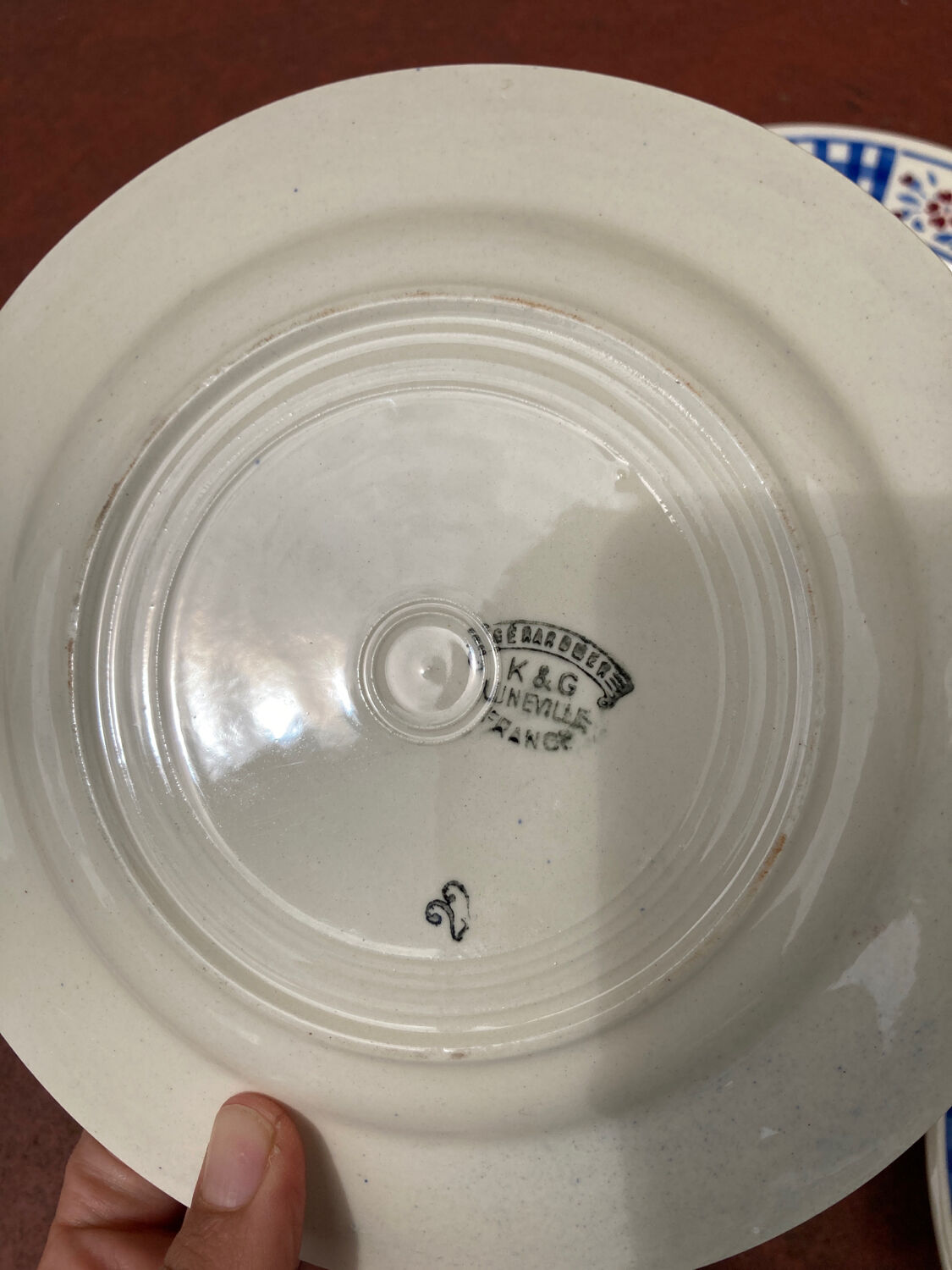 Three Digoin Gerardmer dessert plates