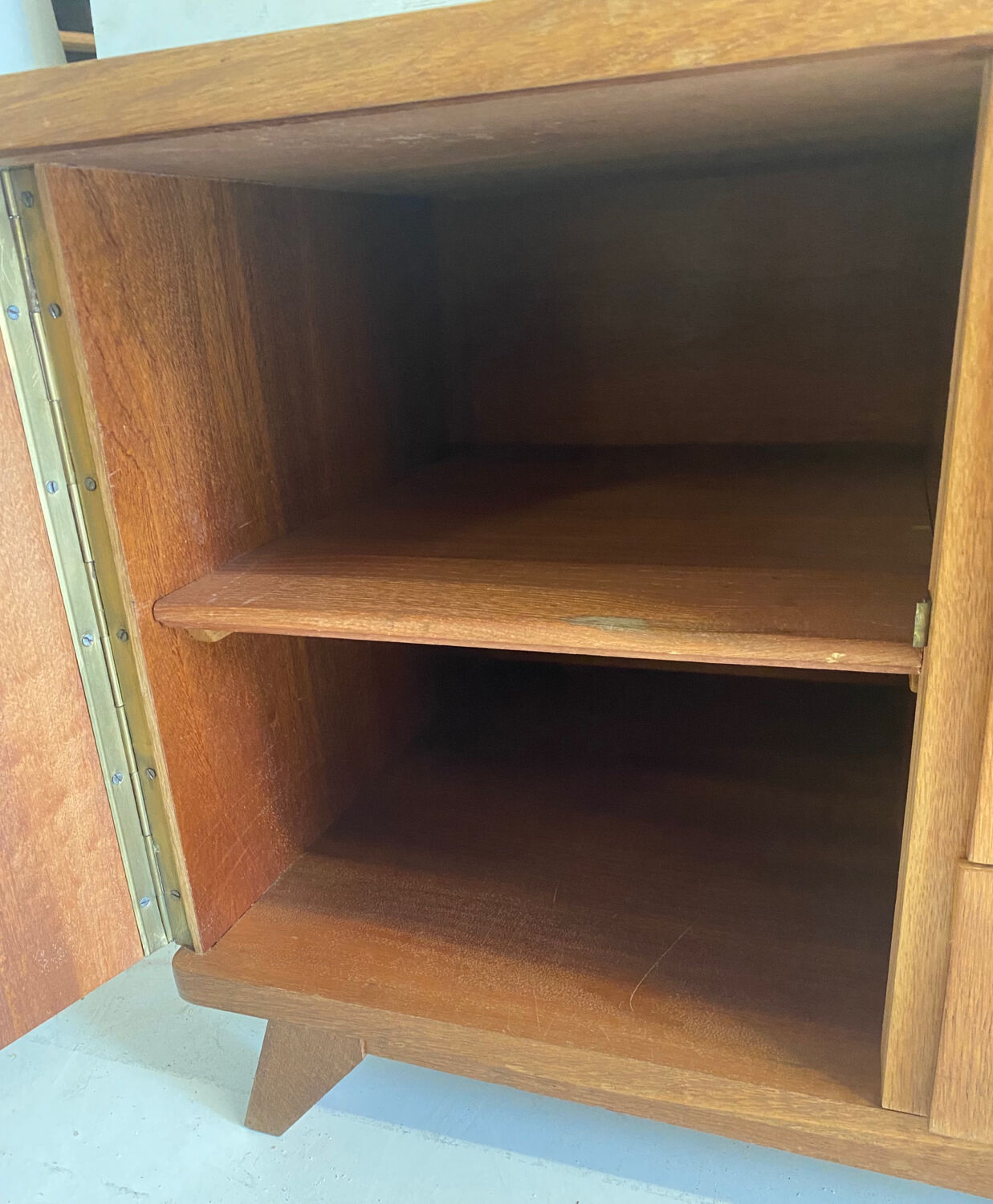 Vintage chest of drawers feet compass