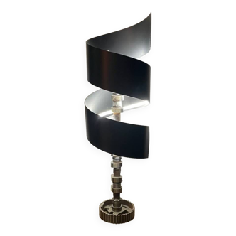 Steel designer lamp