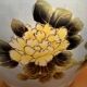 Antique porcelain vase with floral and bird decoration.