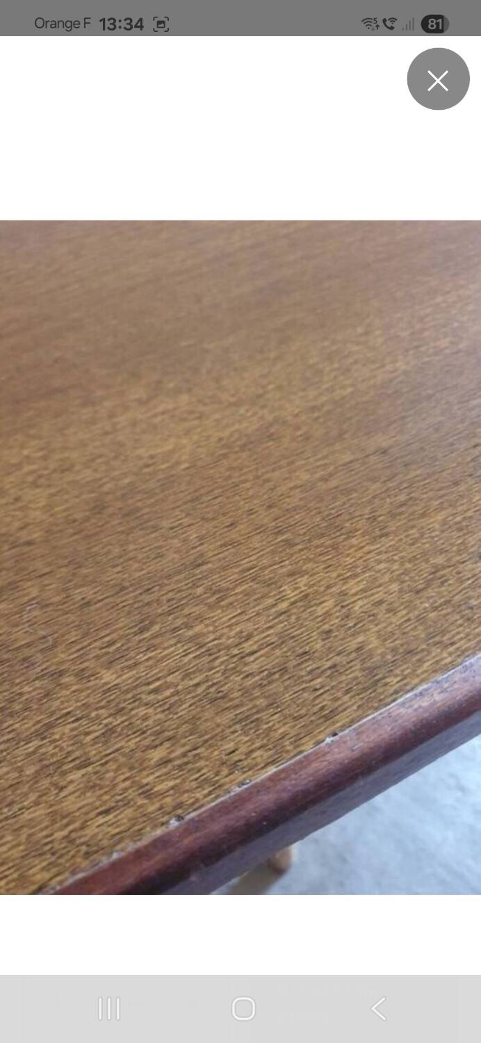 Large vintage 1970s bistro table