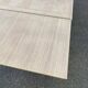 Extendable rectangular farmhouse table renovated oak and marquetry 255cm