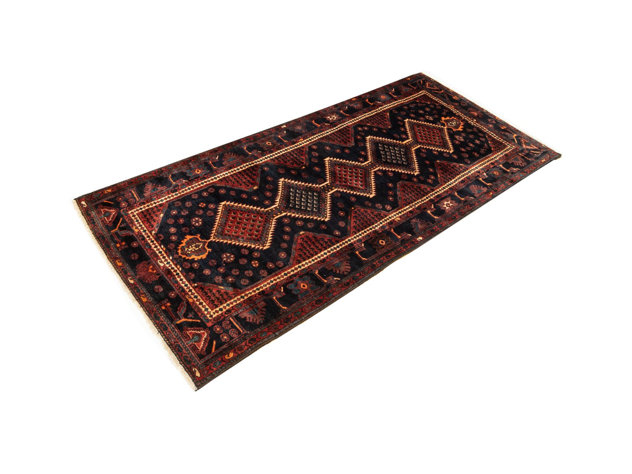 Tapis Hamadan des années 1960 143 x 326