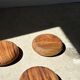 Bowl or monoxyl teak cut d:25.5
