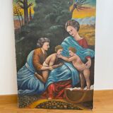 Painting on canvas 1970s style