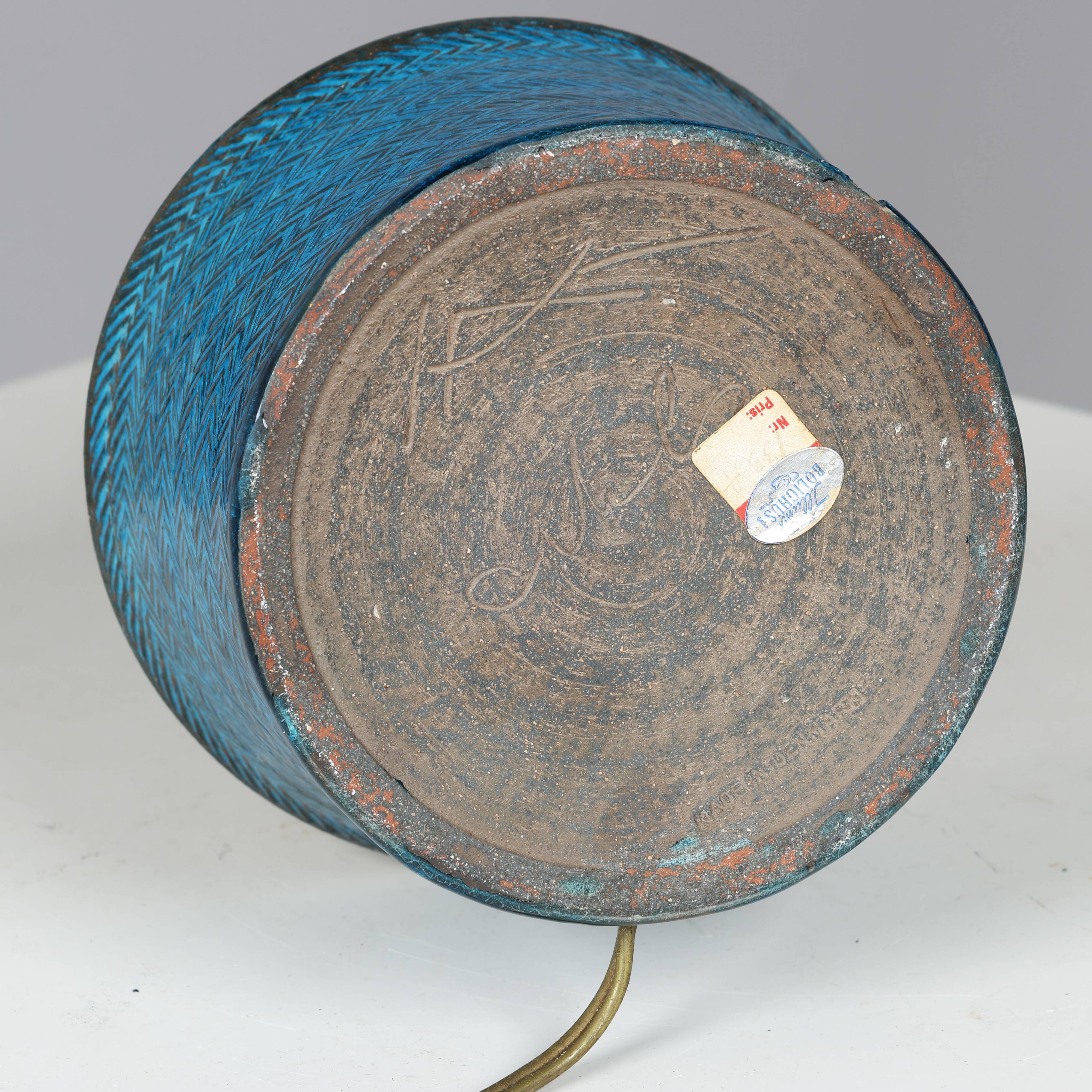 Nils Kahler table lamp made in Næstved, Denmark 1960