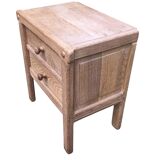 Pair of solid oak bedside tables circa 70-80