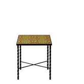 Table d’appoint en fer forgé et céramique – années 1960-1970