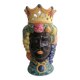 vase en céramique en forme de têtes de Maure siciliennes