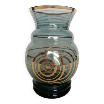 Art deco glass vase
