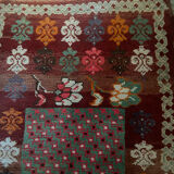 Vintage wool ethnic rug