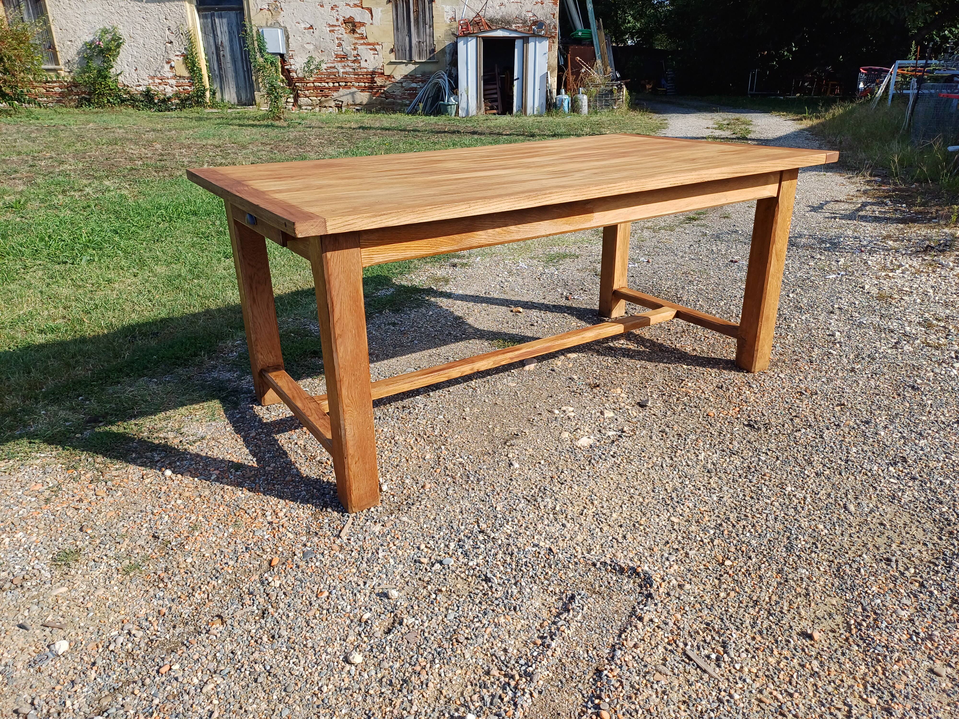 Oak farm table