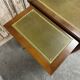 Louis XVI style flat desk in cherry wood from around 1960.