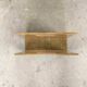 Vintage magazine rack in plexiglass and cane.