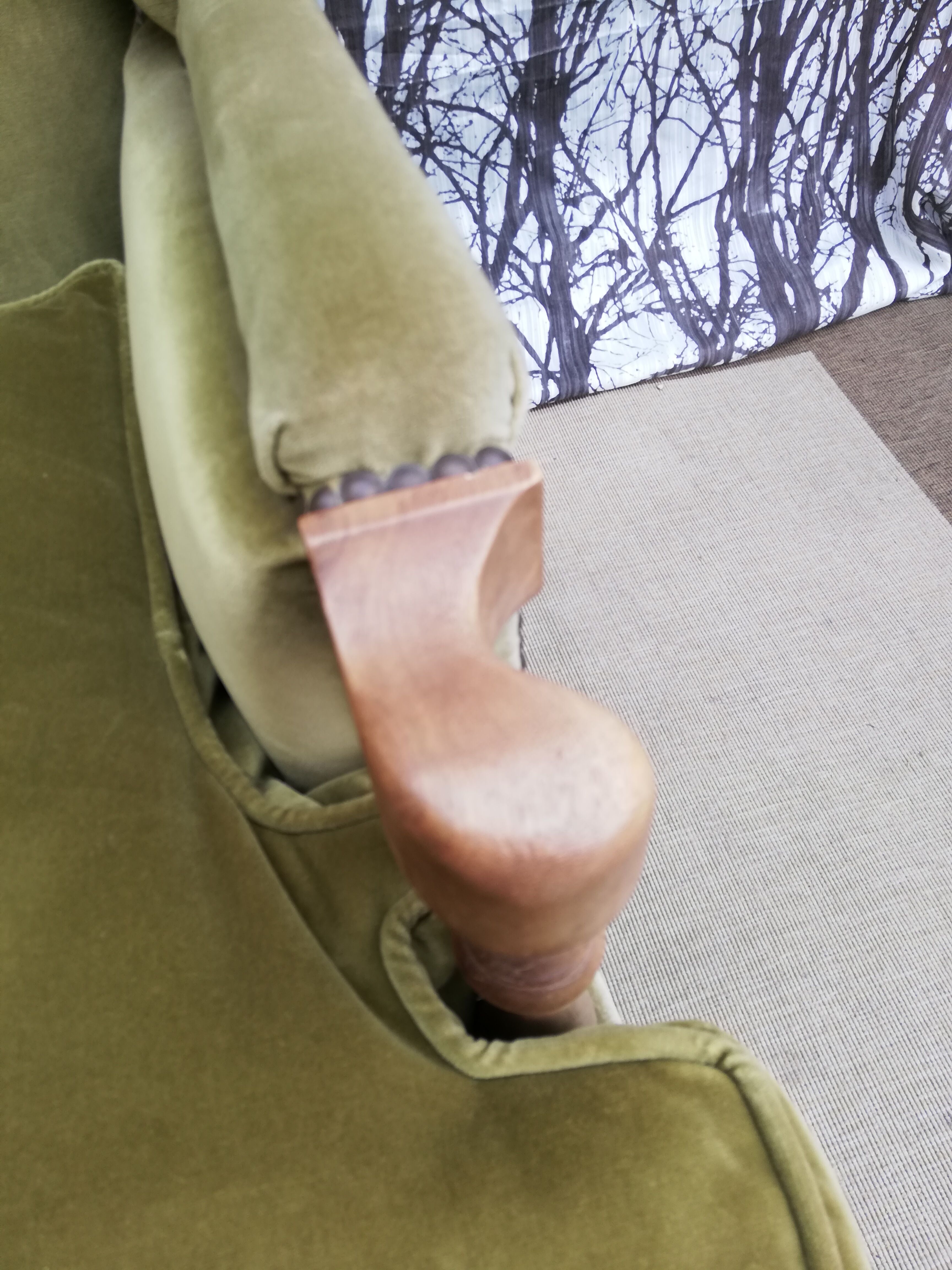 Great Green Velvet armchair