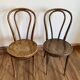 Pair of Thonet style bistro chairs