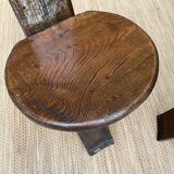 Brutalist table and chairs, wine cellar