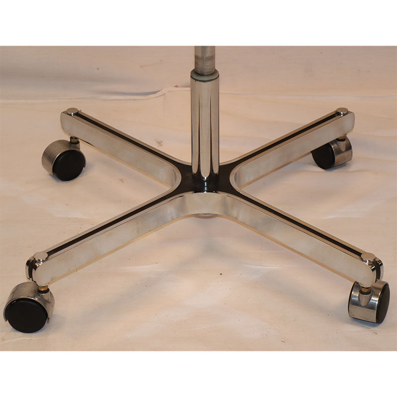 Office chair in chrome steel and leather edition Apelbaum 1970