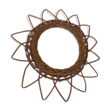 Rattan mirror