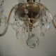 Chandelier with 6 lights and pendants