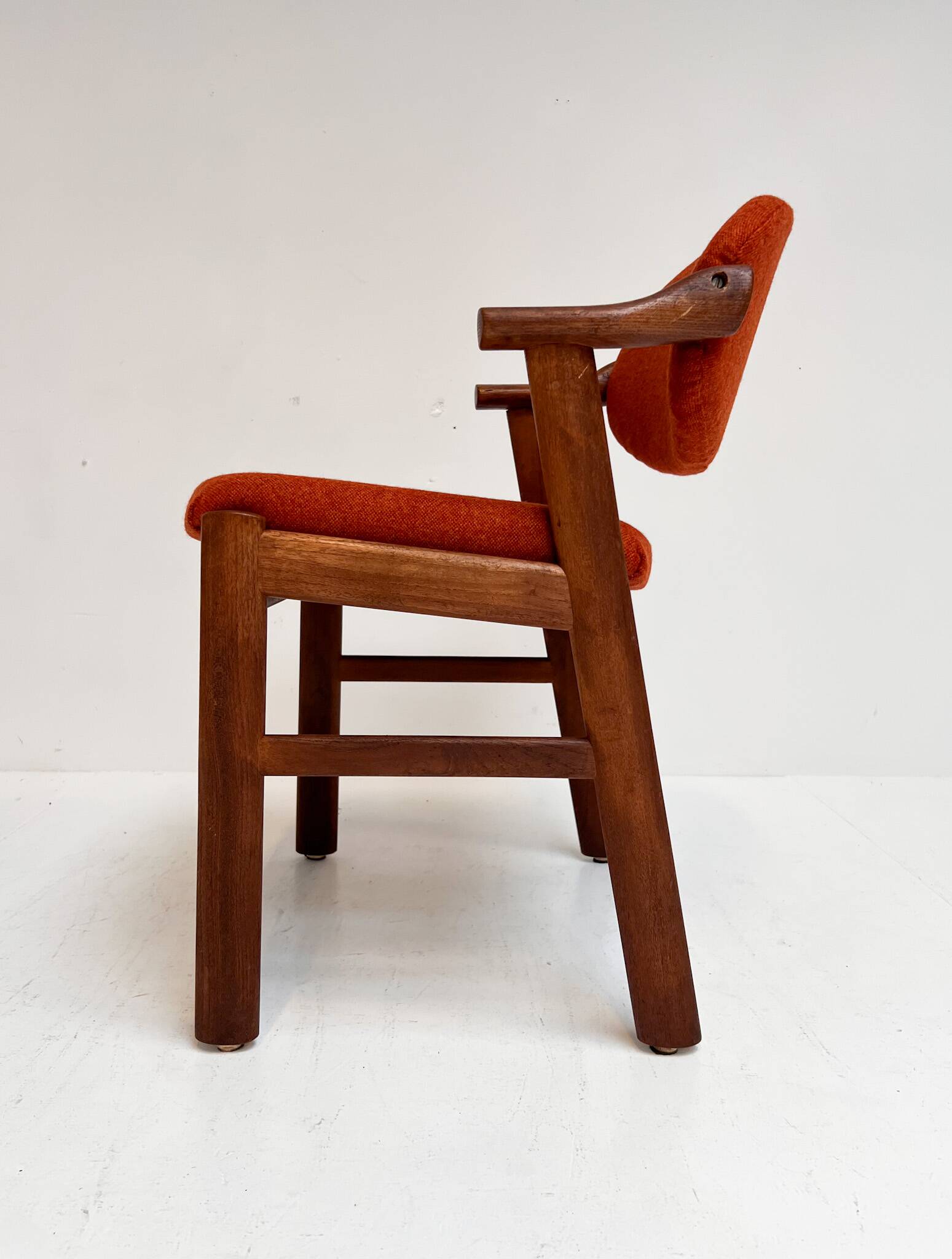 Set reupholstered Danish design chairs by Schou Andersen, 1960s