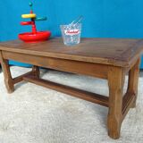 Solid oak farmhouse coffee table