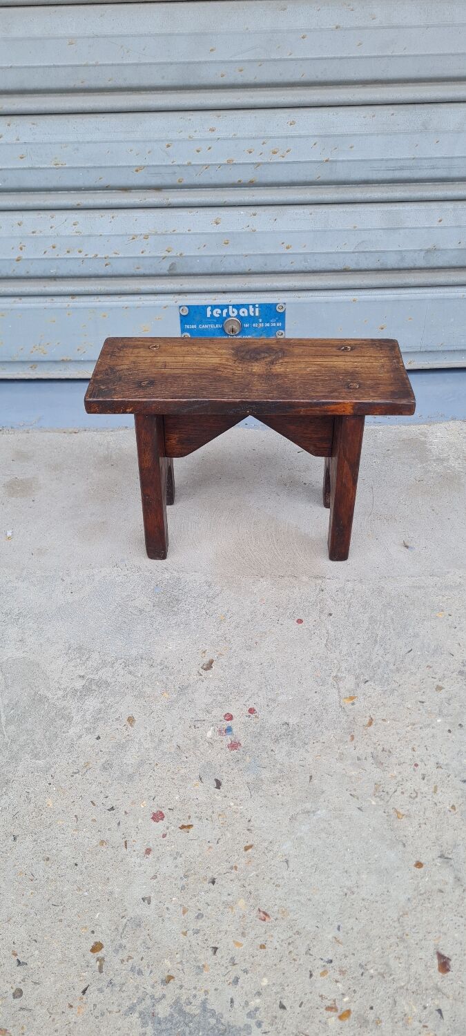 Solid oak stool 1940