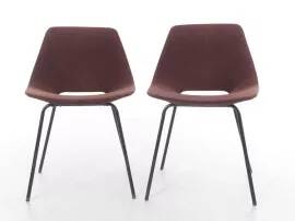 Pair of "barrel" chairs 1965 Pierre Guariche