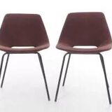 Pair of "barrel" chairs 1965 Pierre Guariche