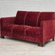 1950s, Danish 3-seater sofa, furniture velour, oak wood.