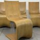 Lot de 4 chaises Contour par Alejandro Estrada pour Piegatto