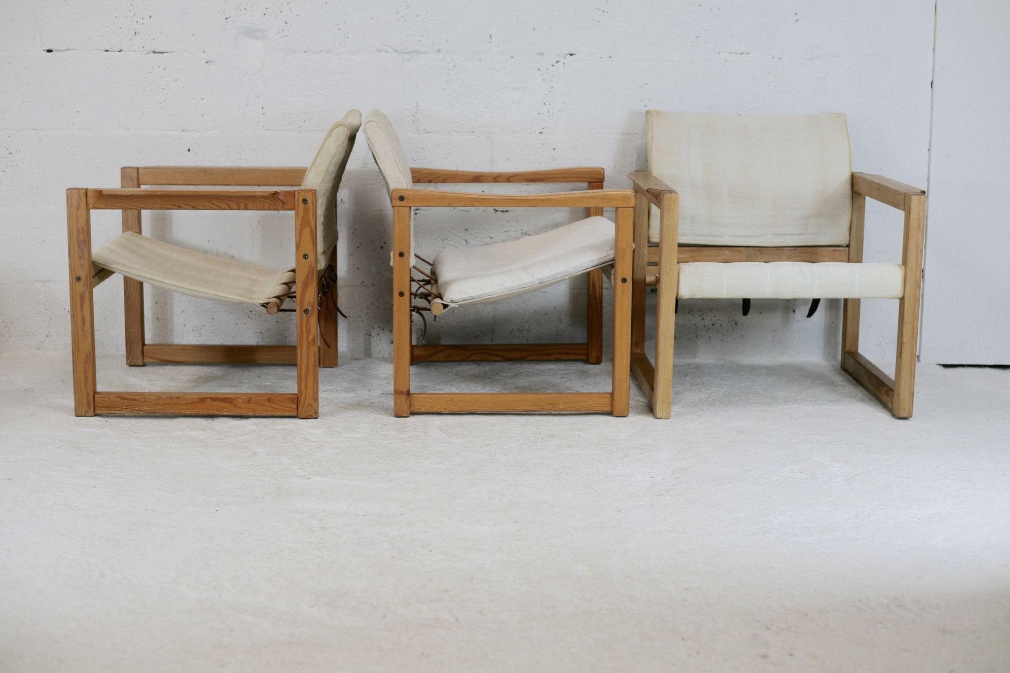 Set of 3 Diana armchairs by Karin Mobring, Ikéa, circa 1970