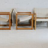 Set of 3 Diana armchairs by Karin Mobring, Ikéa, circa 1970